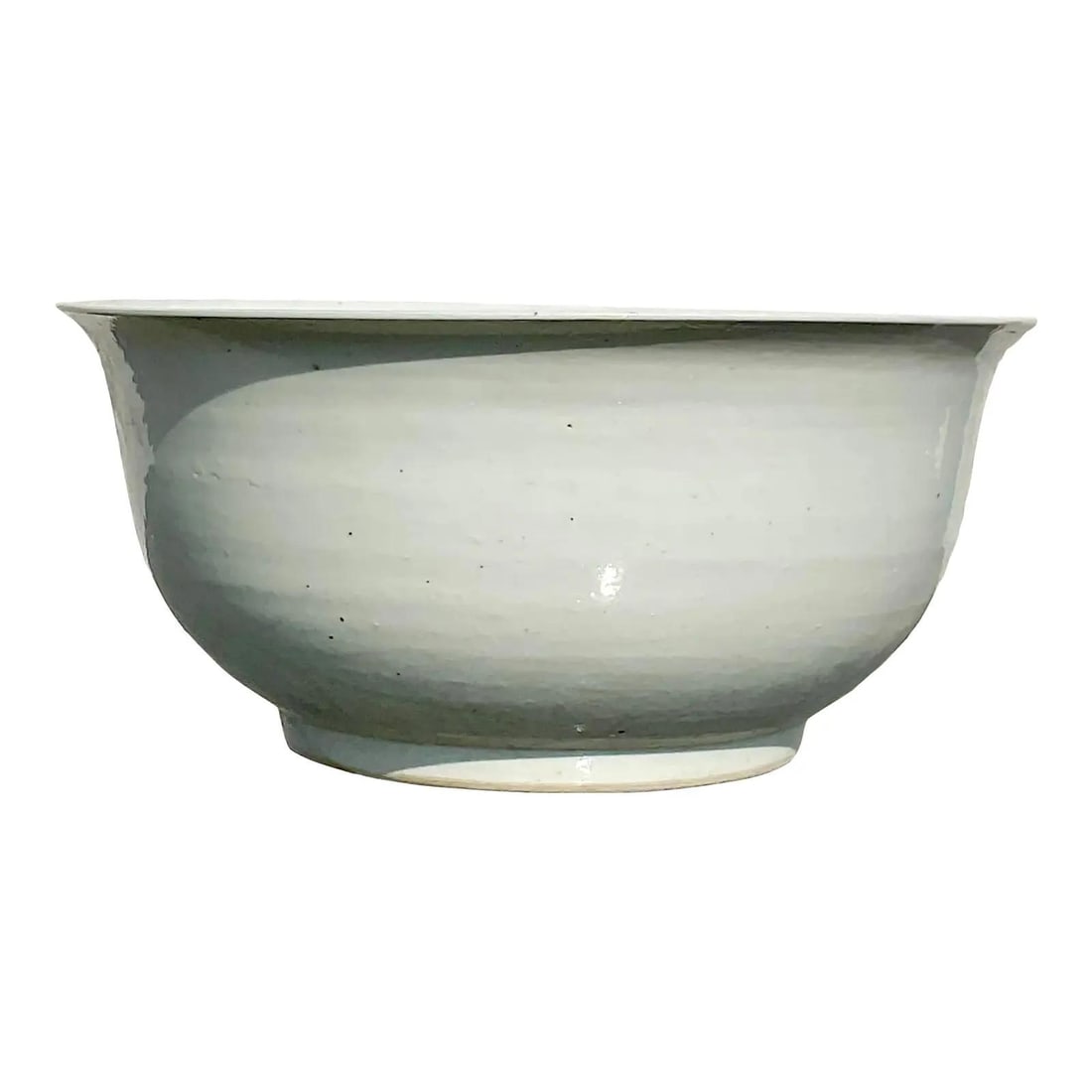 Asian Glazed Ceramic Centerpiece Bowl White 17.0 x 17.0 x 8.0 (1 of 8)