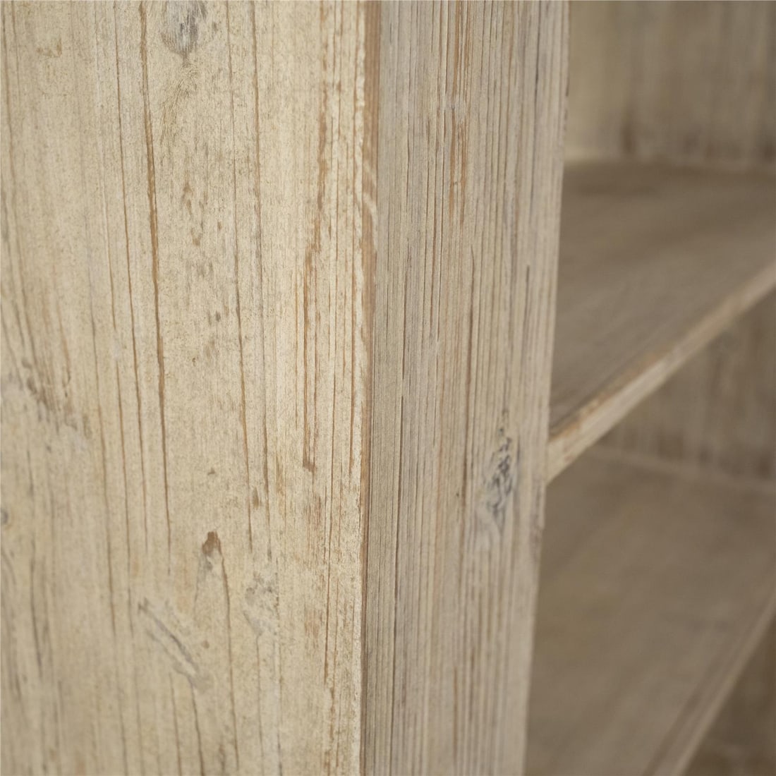 Amaya Light Warm Wash Reclaimed Pine Bookcase 5 Shelves 88H 48W 16D (1 of 4)