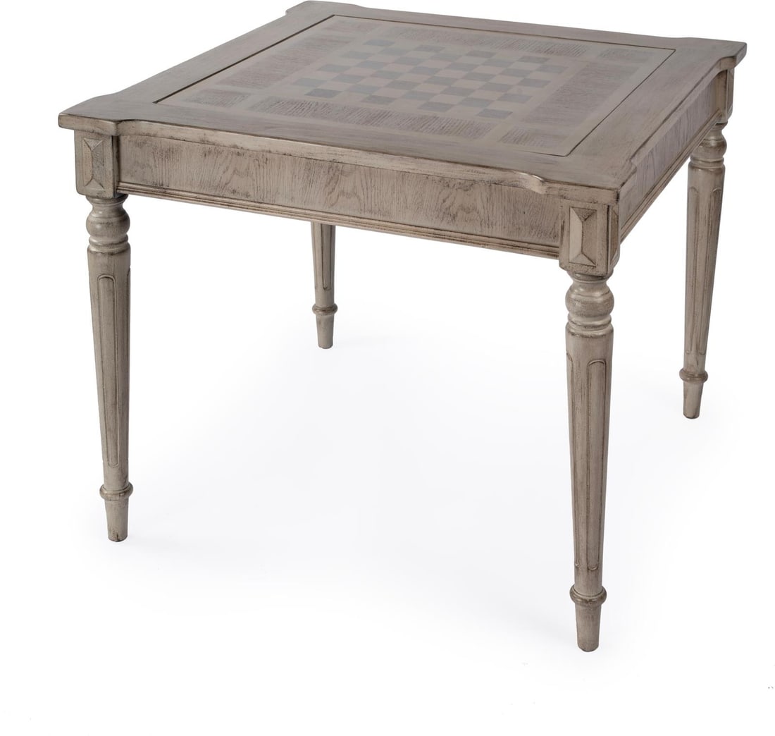 Butler Vincent Transitional Game Table Beige Driftwood Square 30H 36W 36D (1 of 7)