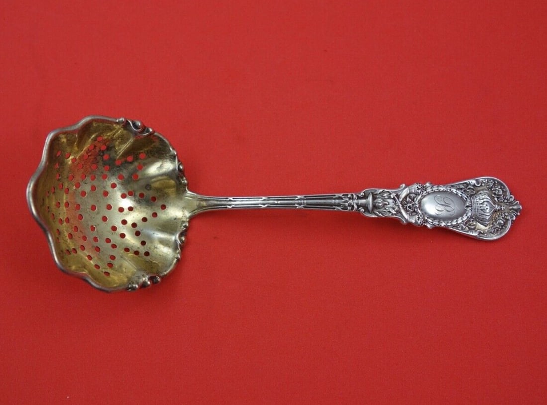 Durgin Empire Sterling Silver Sugar Sifter Gold Washed 5 3/8" (1 of 2)