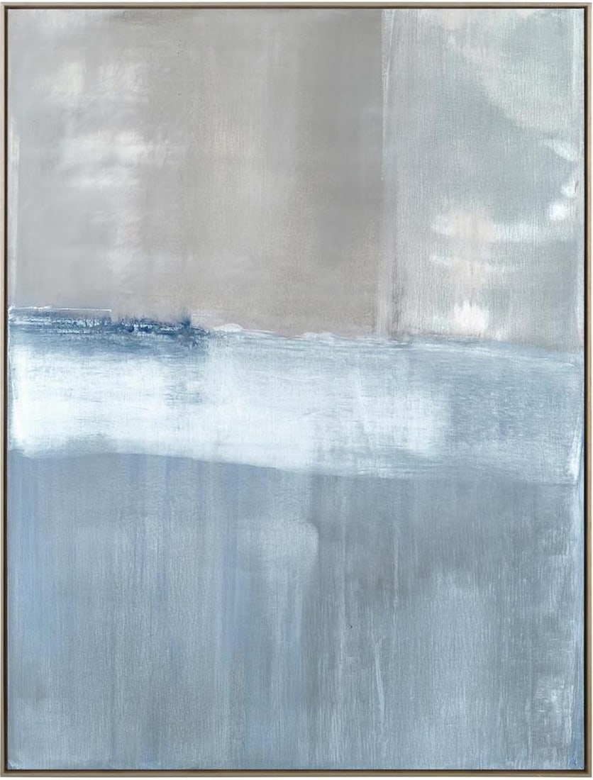 Madison Floater Framed Adrift Artwork by Carol Benson-Cobb: Madison Floater Framed Adrift Artwork by Carol Benson-Cobb This stunning vertical-only artwork titled 'Adrift' by Carol Benson-Cobb showcases a beautiful lithograph framed in a Madison floater frame. 