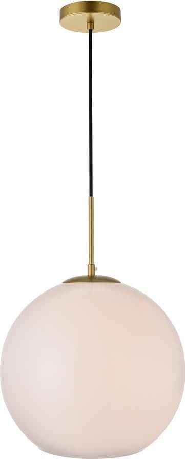 Elegant Lighting Baxter Transitional Brass Pendant Light UL Listed (1 of 1)
