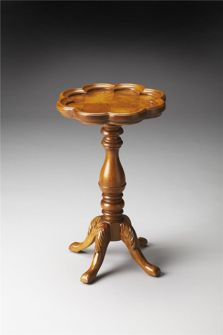 Butler Whitman Side Table Olive Ash Brown Formal Design (1 of 5)