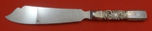 Georg Jensen Scroll Sterling Silver Hollow Handle Cake Knife 10 1 2 (1 of 1)