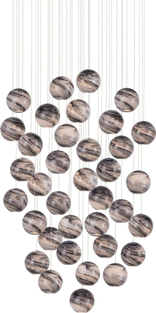 Currey Celestial Palatino 36-Light Pendant with Clear Silver Finish (1 of 4)