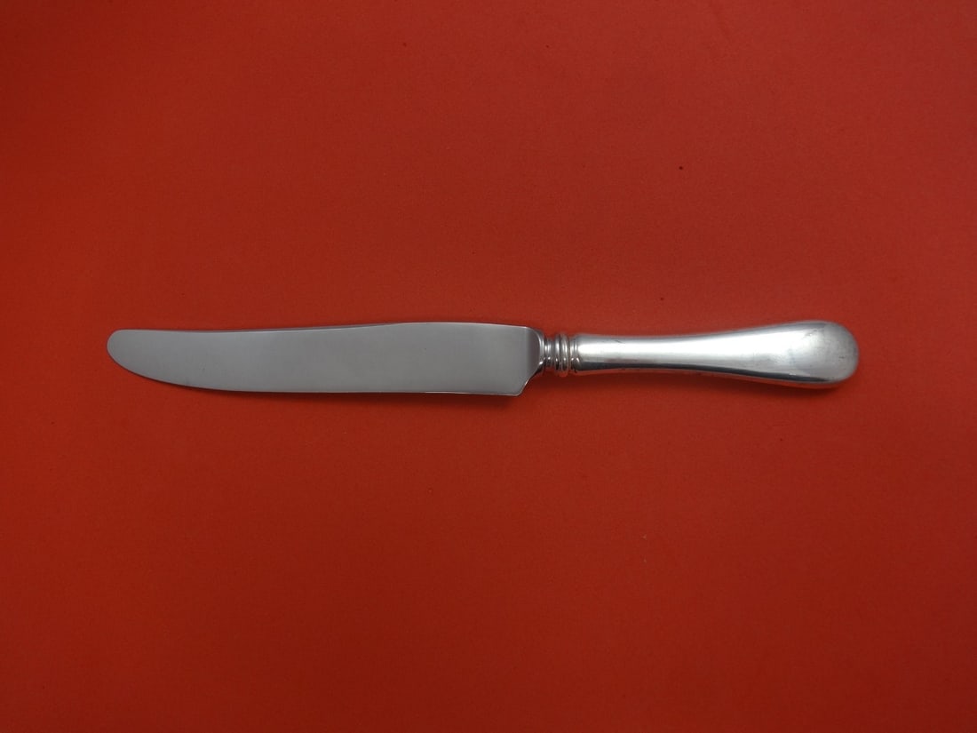 Old Newbury Crafters Round sterling silver regular French knife 8 5/8: Old Newbury Crafters Round sterling silver regular French knife 8 5/8 A regular French knife in the Round pattern by Old Newbury Crafters. It features a sterling silver hollow handle with a stainless 