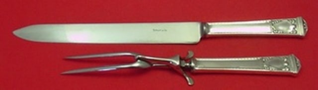 2-piece roast carving set Tiffany Co San Lorenzo sterling silver (1 of 1)