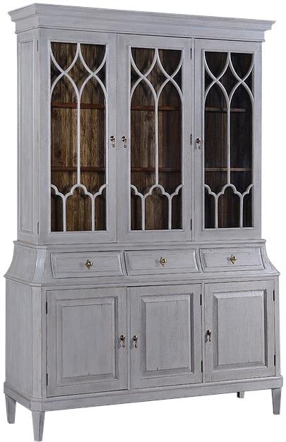 Scandinavian Style Rosalind Solid Wood China Cabinet 96H 69W 18.5D (1 of 4)