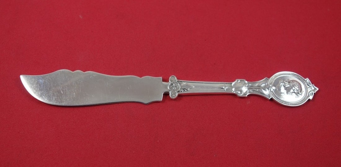Hotchkiss & Schreuder Medallion Sterling Silver Fish Knife 6 3/4" (1 of 1)