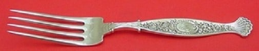 Whiting Hyperion Sterling Silver Dinner Fork 7 5/8 Inches: Whiting Hyperion Sterling Silver Dinner Fork 7 5/8 Inches This exquisite dinner fork is part of the Hyperion pattern by Whiting, crafted from high-quality sterling silver. Measuring 7 5/8 inches, this