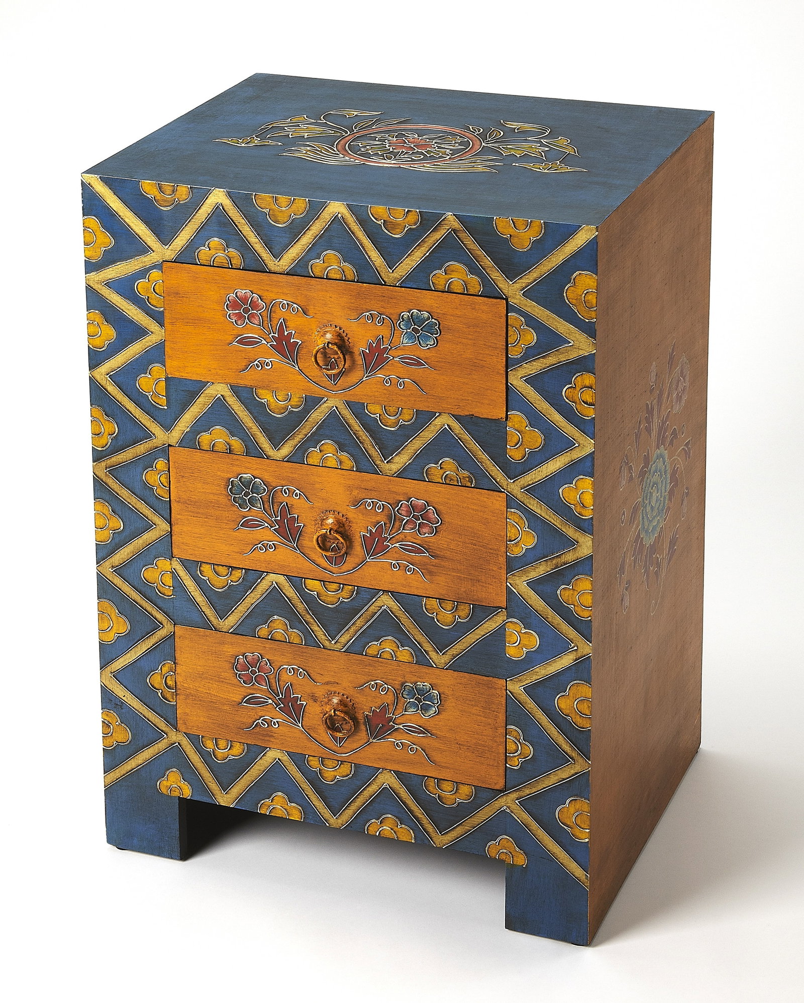 Butler Hand-Painted Multicolored Accent Chest Eclectic Style (1 of 6)