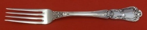 8in Sterling Silver Dinner Fork Schiavon Barocco Italy: 8in Sterling Silver Dinner Fork Schiavon Barocco Italy Sterling silver dinner fork in the Barocco (Baroque) pattern by Schiavon of Italy. It is not monogrammed and is in excellent pre-owned condition.