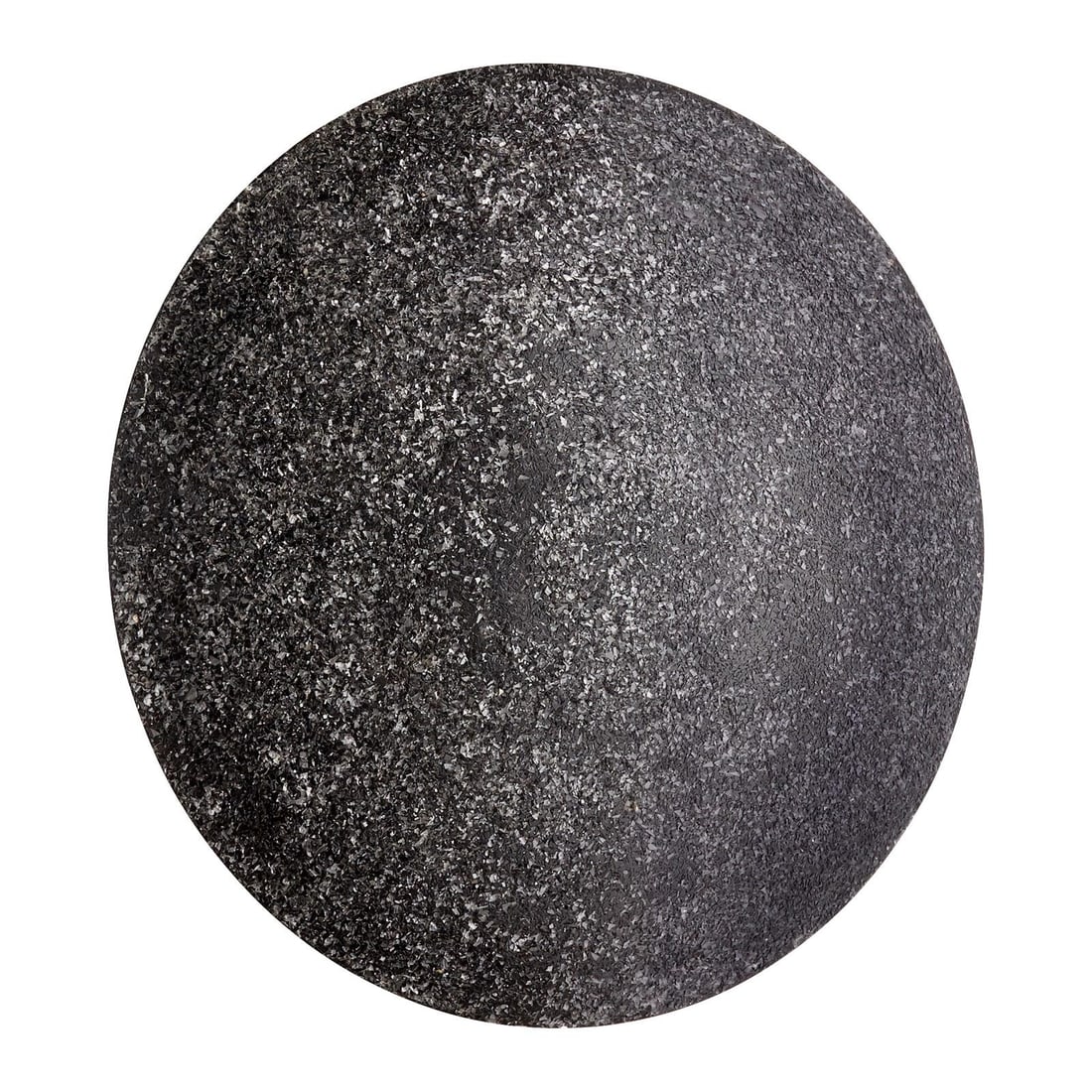 Cyan Contemporary Circular Iron Wall Sculpture in Speckled Black (1 of 1)
