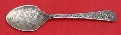 6 inch sterling silver bird sugar spoon Chinese Export (1 of 2)