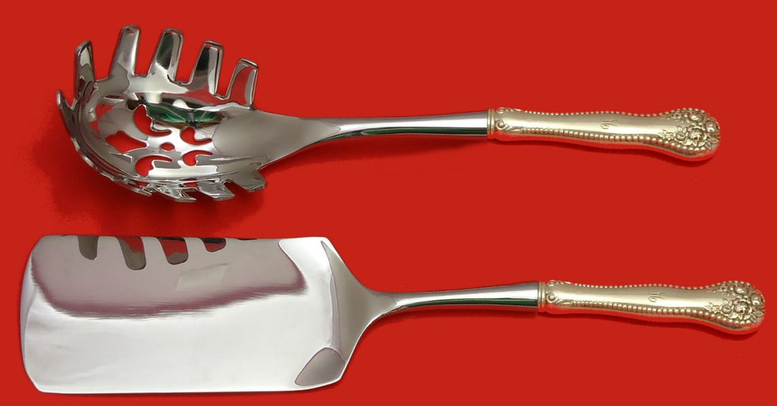 2 Piece Italian Hostess Serving Set Gorham Lancaster Sterling Silver (1 of 1)