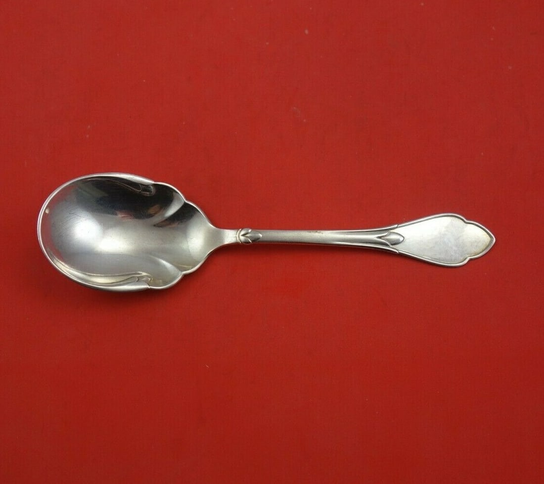 Danish Sterling Silver Berry Spoon 8.5 Inch Serving Piece (1 of 3)