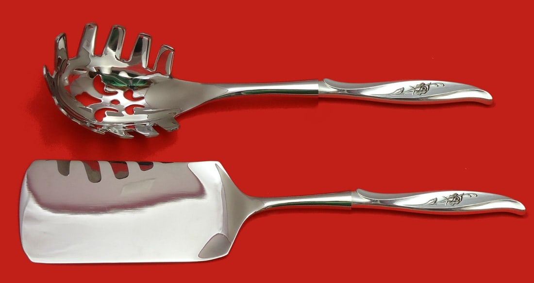Rose Ballet International Sterling Silver 2pc Pasta Server Set (1 of 1)