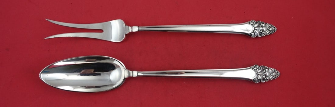 Gorham Sovereign Old Sterling Silver Duck Set 2-pc Fork Spoon (1 of 2)