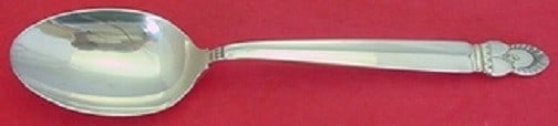 Frank Whiting Princess Ingrid Sterling Silver Serving Spoon 8 5/8" (1 of 2)