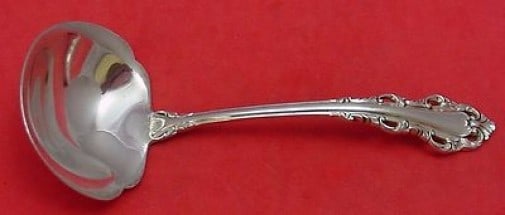 Lunt Sterling Silver Gravy Ladle Dresden Scroll 6.5 Inch (1 of 1)