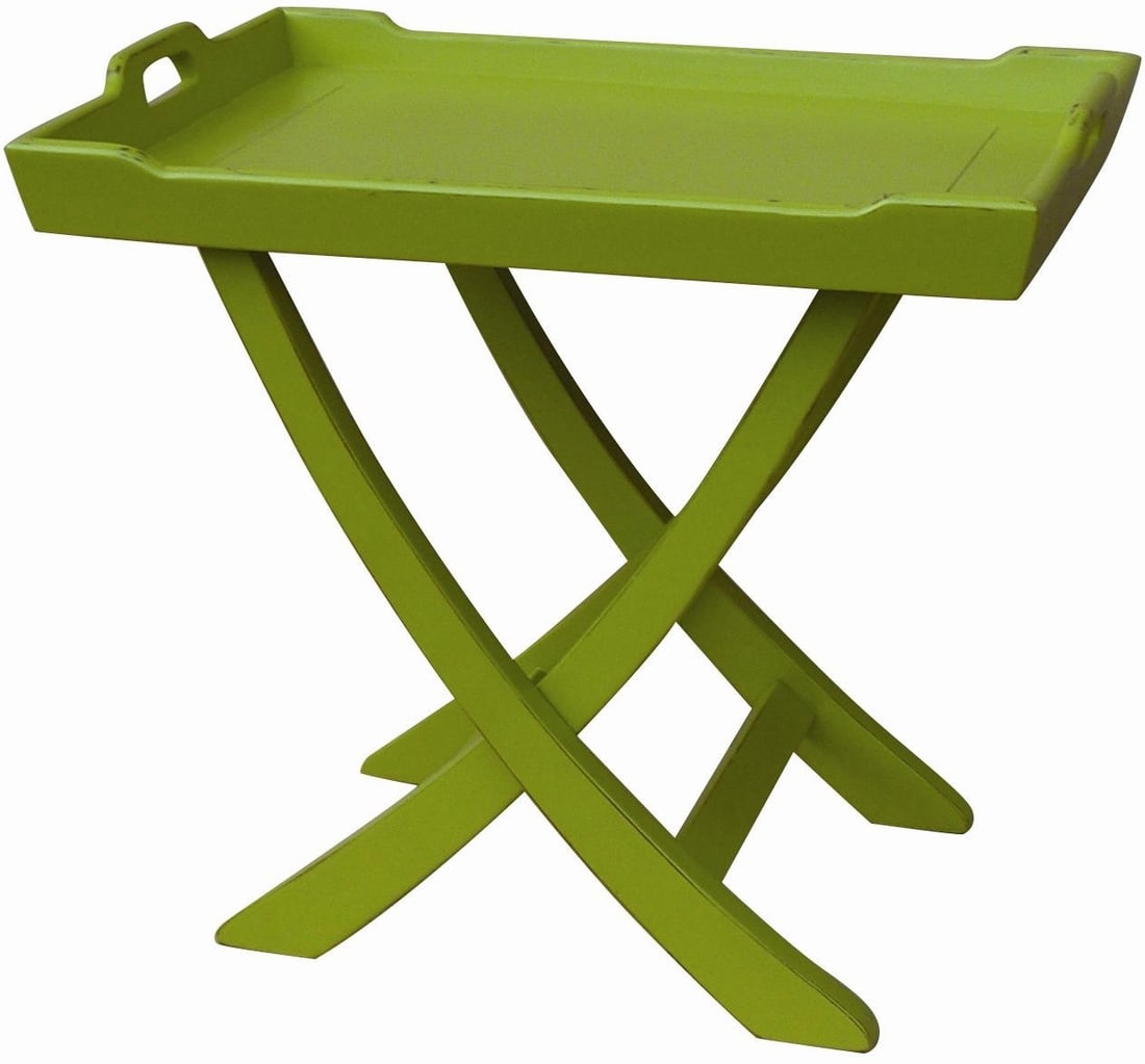 Trade Winds Chedi Side Table Apple Green Vintage Style 23H 26W 18.5D: Trade Winds Chedi Side Table Apple Green Vintage Style 23H 26W 18.5D This Chedi Collection Side Table showcases a charming Apple Green finish, adding a vibrant touch to any space. Crafted with a durab
