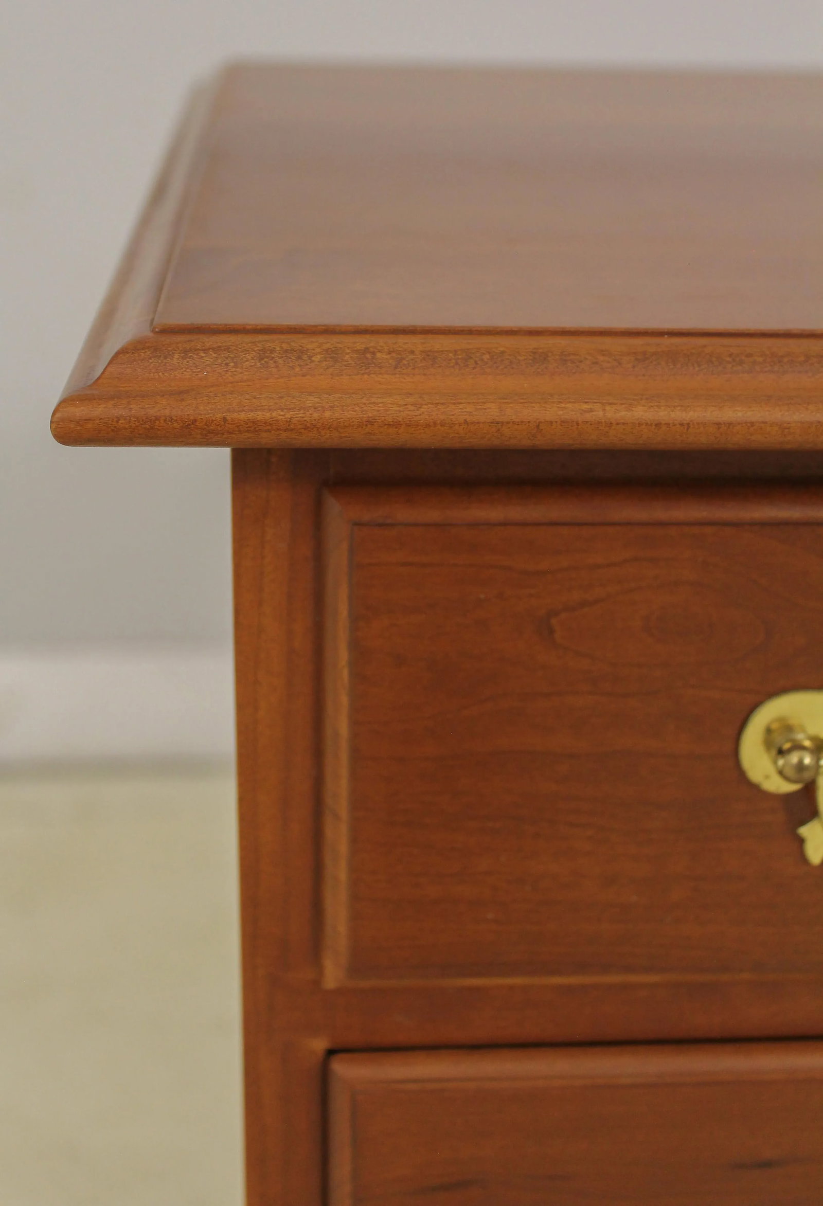 Benchmade Chippendale Cherry 4 Drawer Chest Solid Brass Hardware - 7