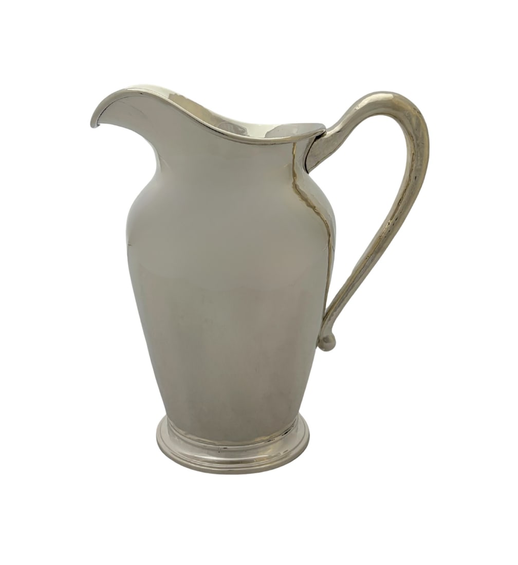 Mexican 925 Sterling Silver Hammered Water Pitcher Antique Circa 1926 (1 of 3)