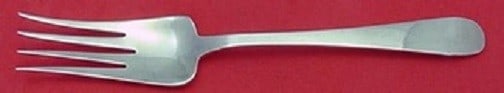 Tiffany & Co Salem Sterling Silver Cold Meat Fork 8 3/4" Splayed Tines: Tiffany & Co Salem Sterling Silver Cold Meat Fork 8 3/4" Splayed Tines Elevate your dining experience with this exquisite cold meat fork from the renowned Salem pattern by Tiffany & Co. Crafted from