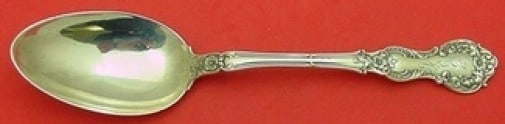 Gorham Fleury Sterling Silver Serving Spoon 8.5 Inch Monogrammed: Gorham Fleury Sterling Silver Serving Spoon 8.5 Inch Monogrammed This exquisite serving spoon from the Fleury pattern by Gorham is crafted from high-quality sterling silver. Measuring 8 1/2 inches,
