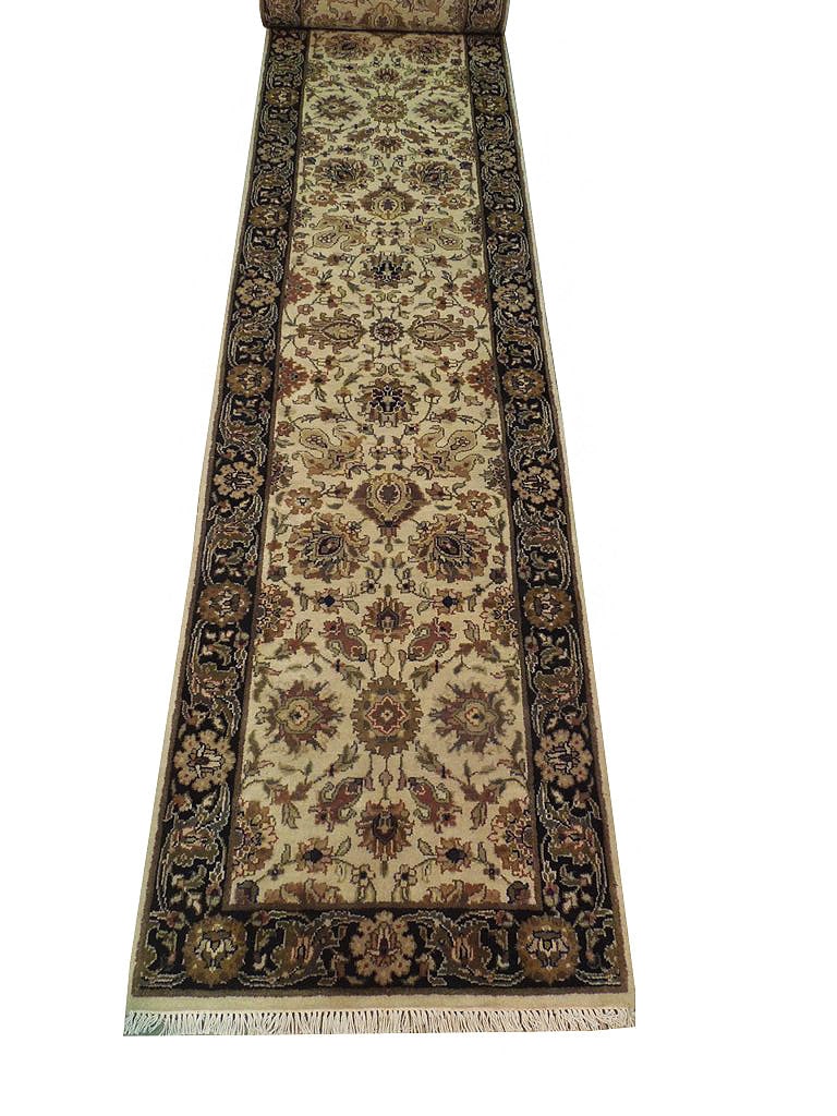 Handmade Chobi Long Runner Rug 2'6 x 21'8 Bold Geometric Patterns: Handmade Chobi Long Runner Rug 2'6 x 21'8 Bold Geometric Patterns Free continental US Shipping Enhance your living space with this stunning Ivory Vegetable Dyed Chobi Long Runner Rug. Featuring bold g