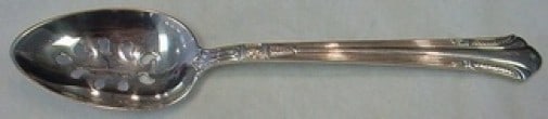 Gorham Shamrock V Sterling Silver 9-Hole Slotted Serving Spoon 8 5/8" (1 of 2)
