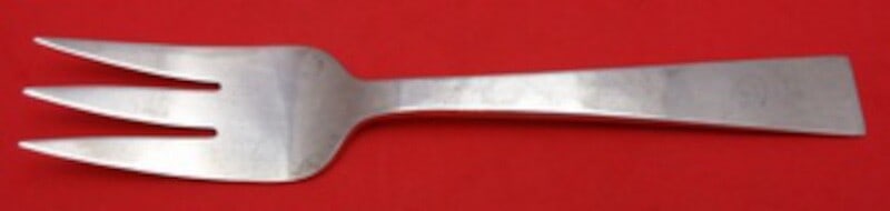 Allan Adler Starlit Sterling Silver 3-Tine Salad Fork 6.25" (1 of 1)