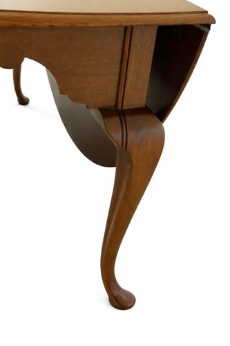Elegant Robert Whitley Solid Walnut Drop Leaf Dining Table 40 Years Old - 10