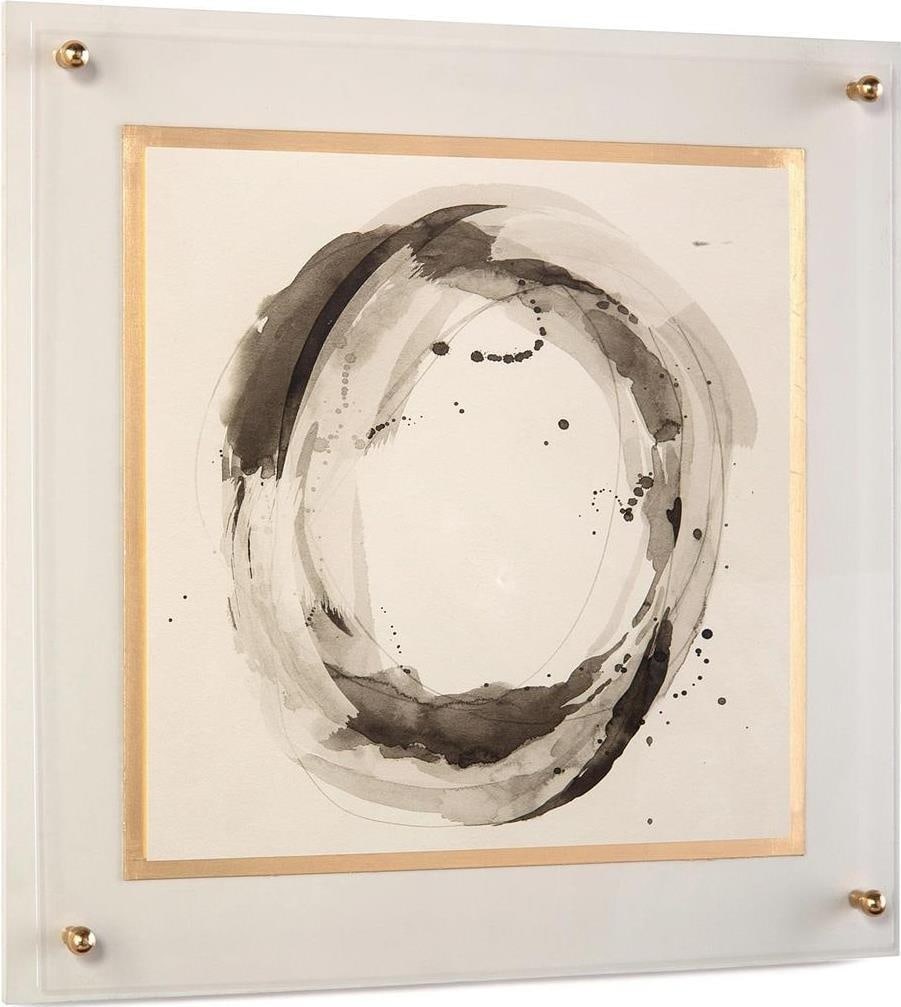 Abstract Mud Ring II Art by John-Richard 25" Gold Frame (1 of 2)
