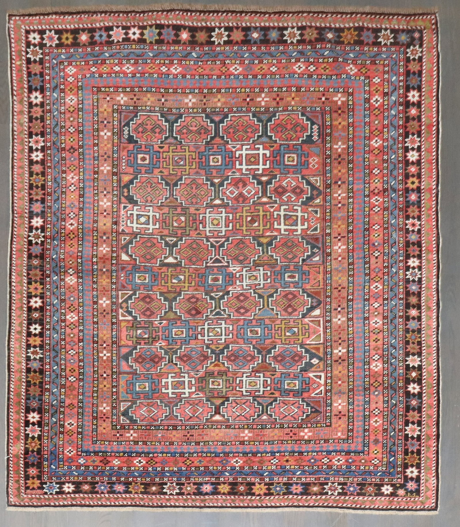 3' 10" x 4' 4" Small Square Shirvan Chi Chi Rug (1 of 7)