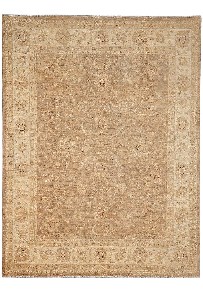 8 x 10 Brown Natural Wool Chobi Peshawar Hand Knotted Rug: 8 x 10 Brown Natural Wool Chobi Peshawar Hand Knotted Rug Free continental US Shipping This 8 x 10 Brown Warm Natural Wool Chobi Peshawar Rug is hand-knotted from high-quality natural wool and feature