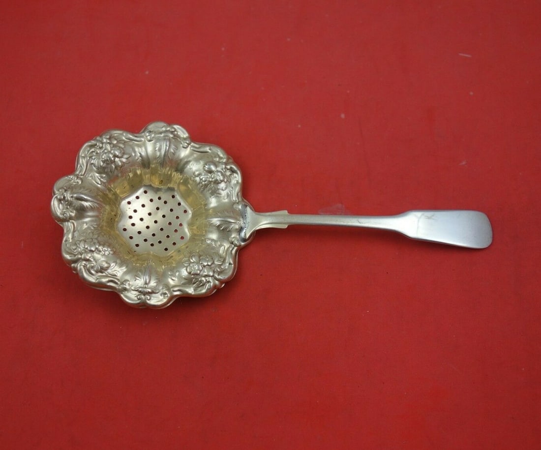 International Sterling Silver Tea Strainer Eighteen Ten 1810 7.5 Inch (1 of 3)