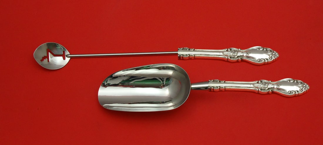 Old Virginia Reed & Barton Sterling Silver Bar Set 2pc Custom Made (1 of 1)