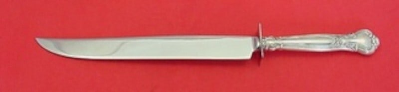 Gorham Chantilly Sterling Silver Roast Carving Knife 13.5 inches: Gorham Chantilly Sterling Silver Roast Carving Knife 13.5 inches This exquisite roast carving knife is part of the Chantilly pattern by Gorham, crafted from high-quality sterling silver. The hollow ha
