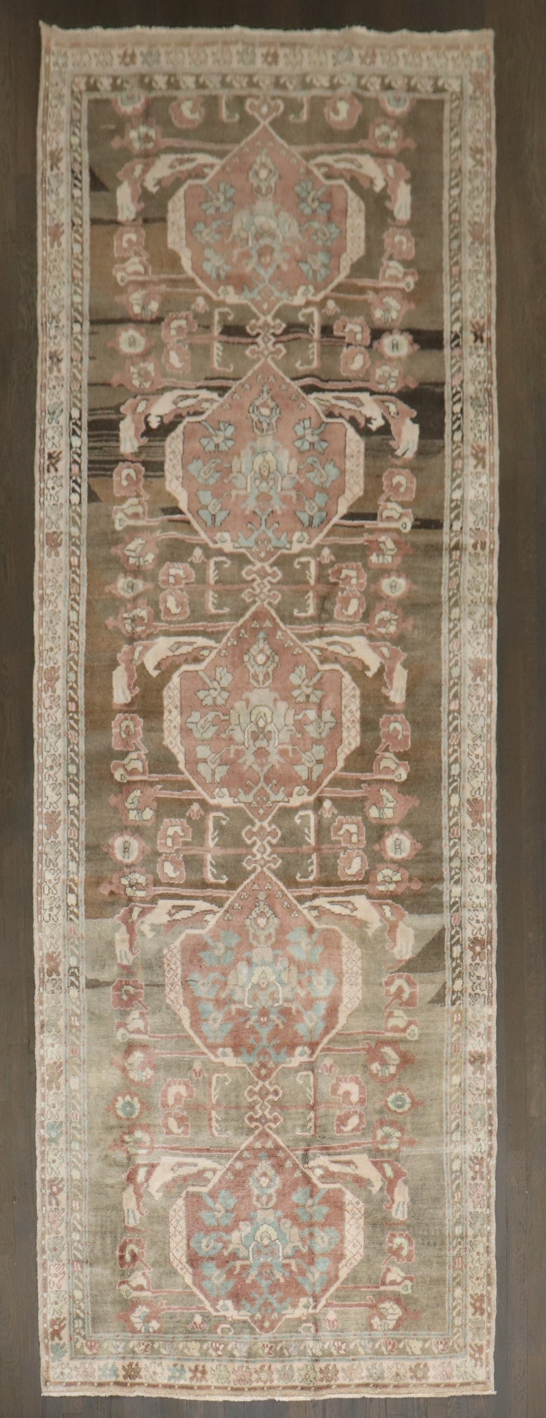 Mid 20th Century Turkish Anatolian Runner Rug 4' 2" x 11' 9" (1 of 7)