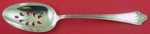 Gorham Cellini Sterling Silver Slotted Serving Spoon 8 5/8": Gorham Cellini Sterling Silver Slotted Serving Spoon 8 5/8" This exquisite slotted serving spoon from the renowned Cellini pattern by Gorham showcases timeless elegance and craftsmanship. Crafted from