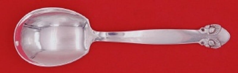 Georg Jensen Bittersweet Sterling Silver Cream Soup Spoon Square Shoulders (1 of 1)
