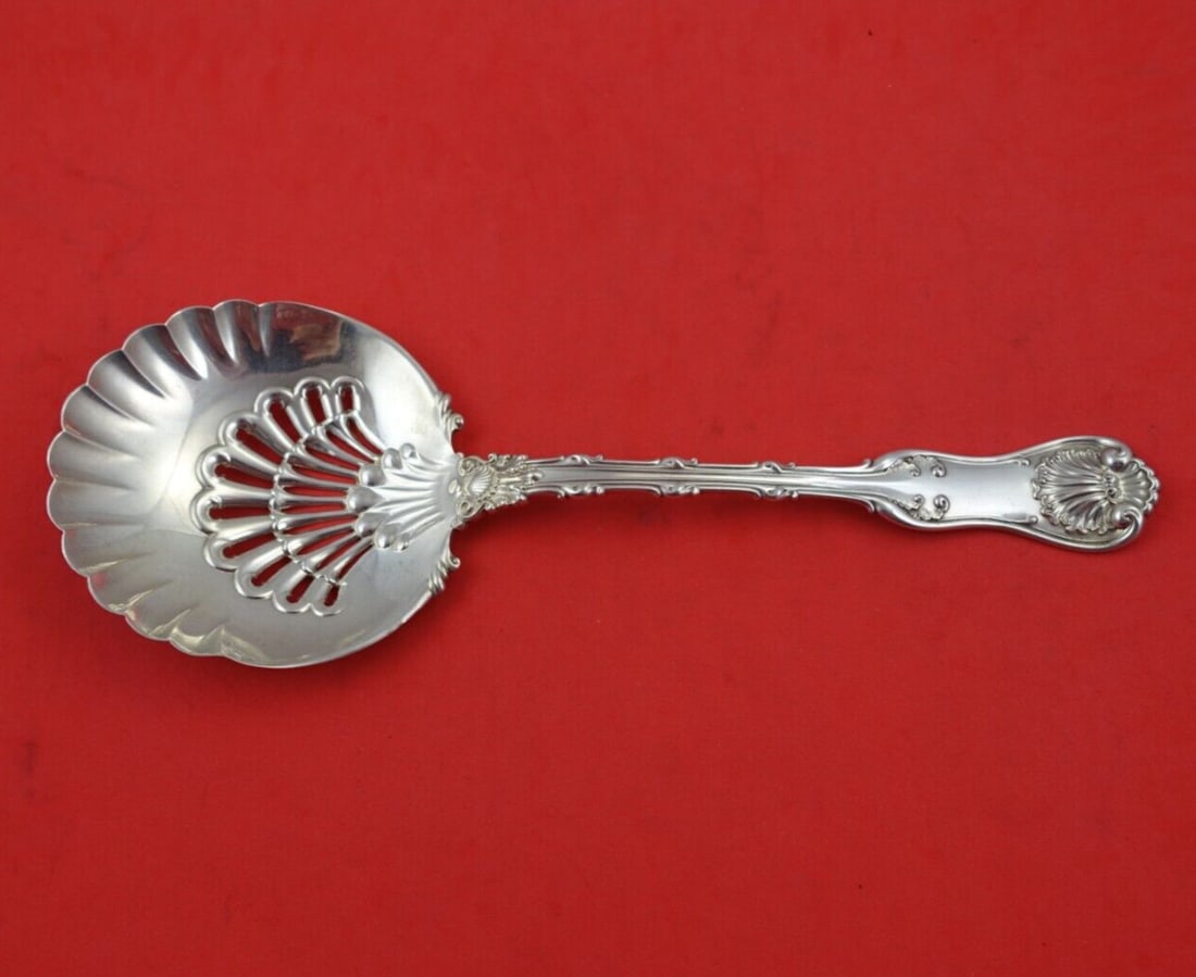 Whiting Imperial Queen Sterling Silver Slotted Spoon 8 3/4" Heirloom (1 of 3)