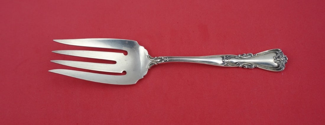 Wallace Lady Windsor Sterling Silver Cold Meat Fork 7.75": Wallace Lady Windsor Sterling Silver Cold Meat Fork 7.75" This exquisite cold meat fork features the elegant Lady Windsor pattern by Wallace, formerly known as Victoria New. Crafted from high-quality 