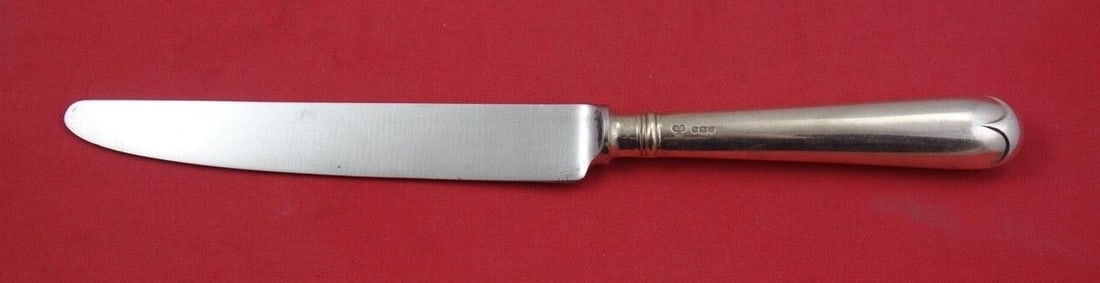Old English Pattern Sterling Silver Dinner Knife 9 3/4 by Various Makers: Old English Pattern Sterling Silver Dinner Knife 9 3/4 by Various Makers This exquisite dinner knife features a classic Old English pattern, crafted from high-quality sterling silver. Made by various 