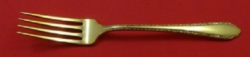 Royal Crest Wild Flower Sterling Silver Fork 7 1/8 Gold Vermeil (1 of 1)