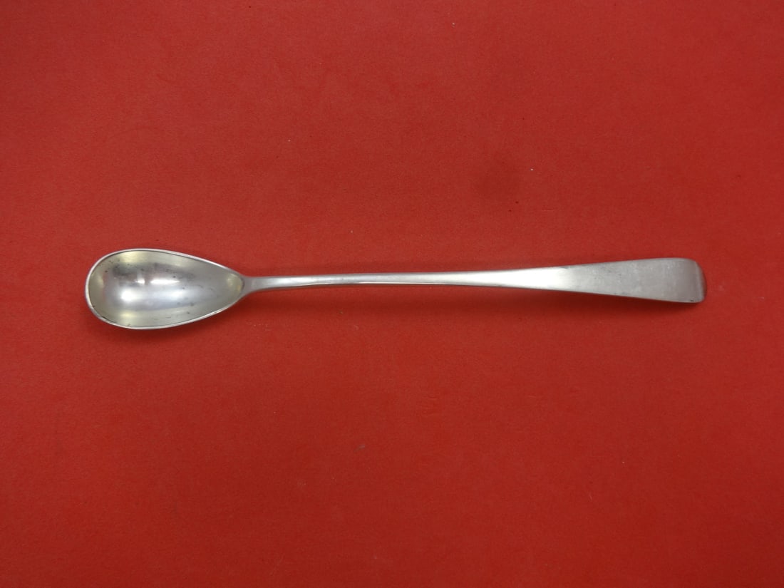 8 inch sterling silver iced tea spoon Ericksen Hume pattern: 8 inch sterling silver iced tea spoon Ericksen Hume pattern Hand wrought sterling silver iced tea spoon in the Hume pattern by Ericksen. This pre-owned piece is not monogrammed and is in excellent con