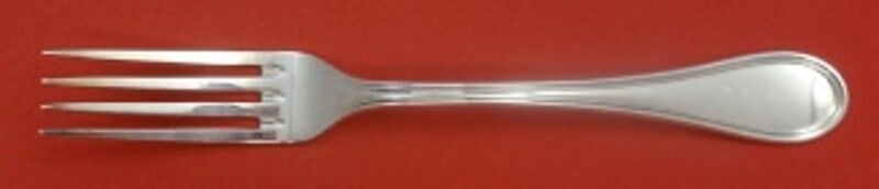 Wallace-Italy Giorgio Sterling Silver Dinner Fork 8 1/4 Inch: Wallace-Italy Giorgio Sterling Silver Dinner Fork 8 1/4 Inch This elegant dinner fork is part of the Giorgio pattern by Wallace-Italy, crafted from high-quality sterling silver. Measuring 8 1/4 inches