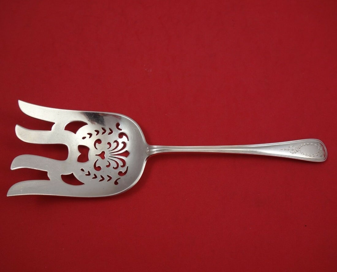 Gorham Jefferson Sterling Silver Asparagus Serving Fork 9 3/8 Inch: Gorham Jefferson Sterling Silver Asparagus Serving Fork 9 3/8 Inch This exquisite asparagus serving fork features the elegant Jefferson pattern by Gorham, crafted from high-quality sterling silver. Me