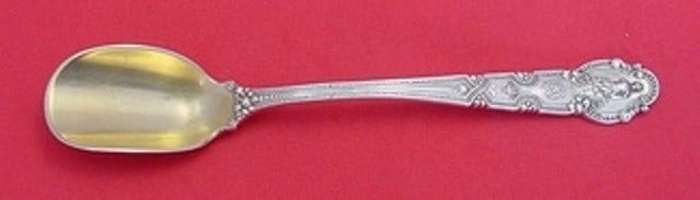 Tiffany & Co. Renaissance Sterling Silver Cheese Scoop 7 3/8" Gold Wash: Tiffany & Co. Renaissance Sterling Silver Cheese Scoop 7 3/8" Gold Wash Elevate your serving experience with this large cheese scoop from the Renaissance pattern by Tiffany & Co. Crafted from